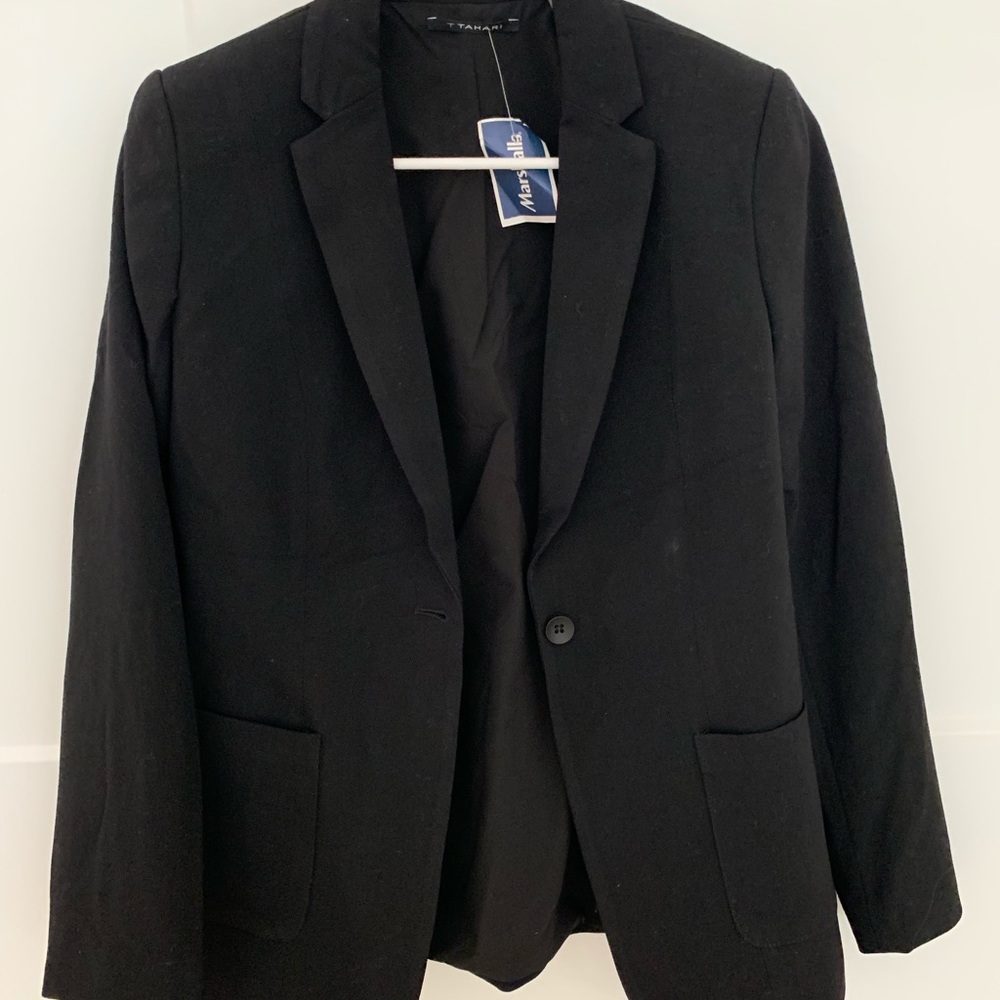 TAHARI Black Blazer Suit Jacket